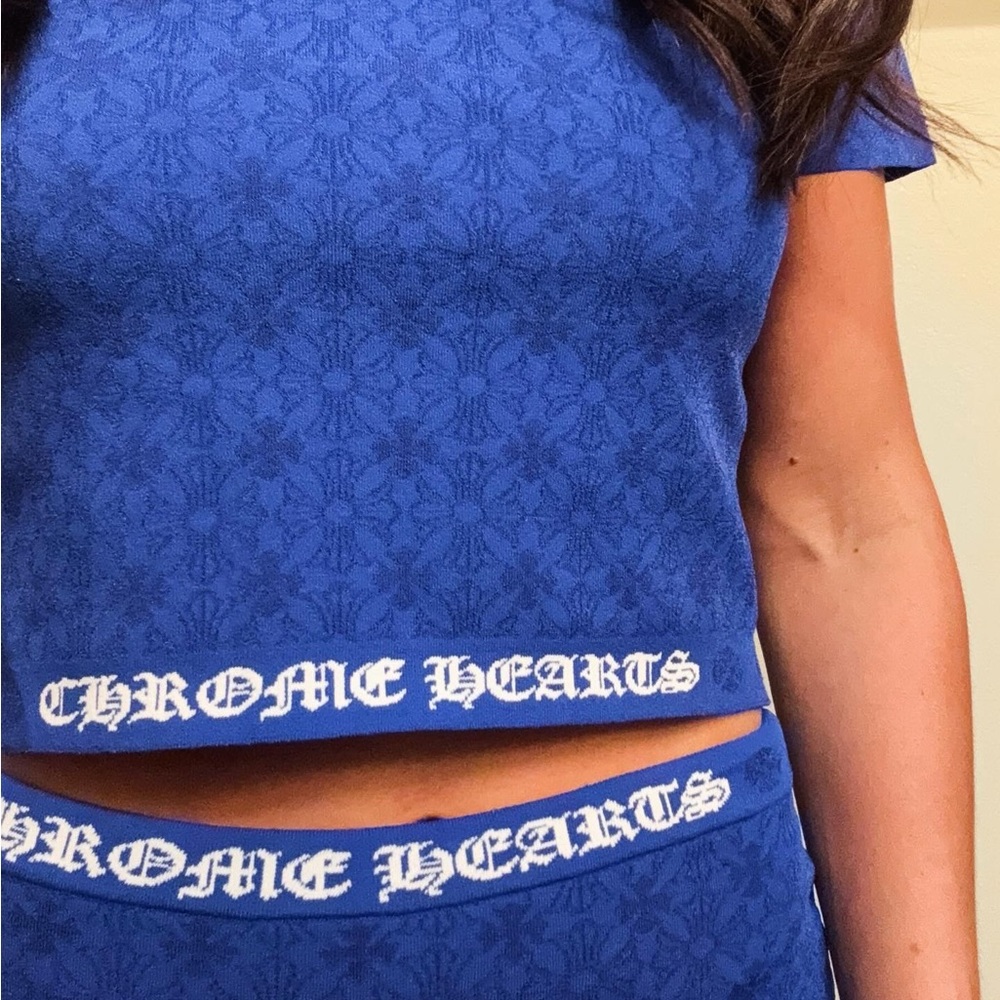 CHROME HEARTS SKIRT AND TOP SET